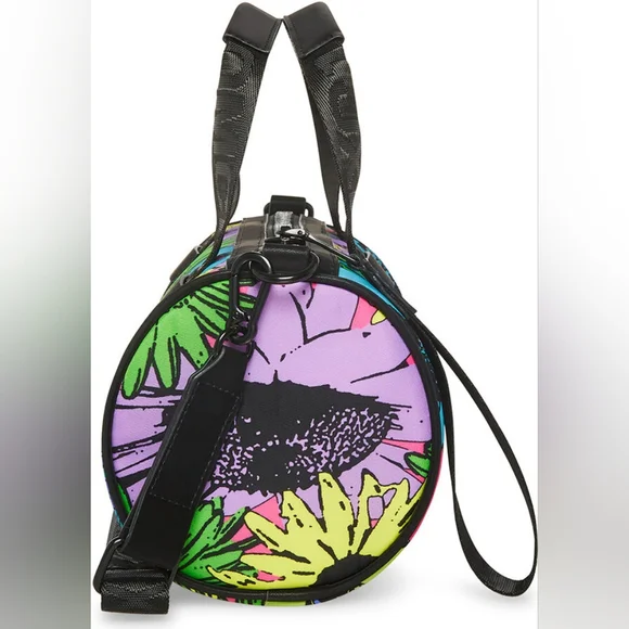 😺STEVE MADDEN BZOOM Floral Barrel Bag in Multi Color